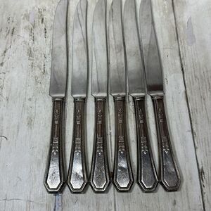 Knives Knife Insico Venture Stainless Steel Flatware Silverware Set of 6